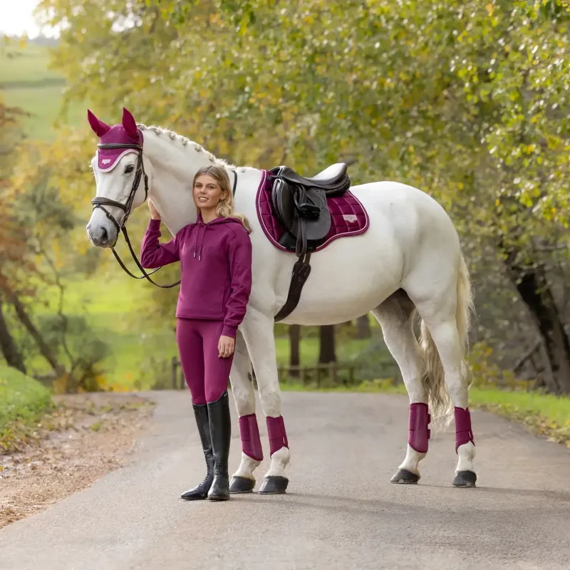 LeMieux Loire Classic GP Square Saddle Pad - Blackberry-3
