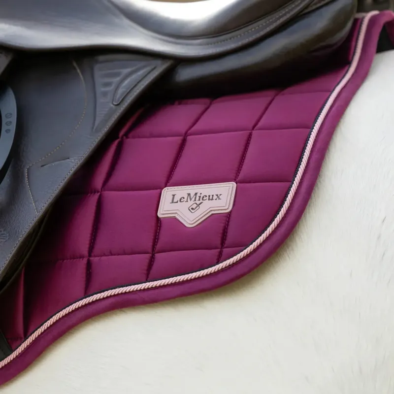 LeMieux Loire Classic GP Square Saddle Pad - Blackberry-2