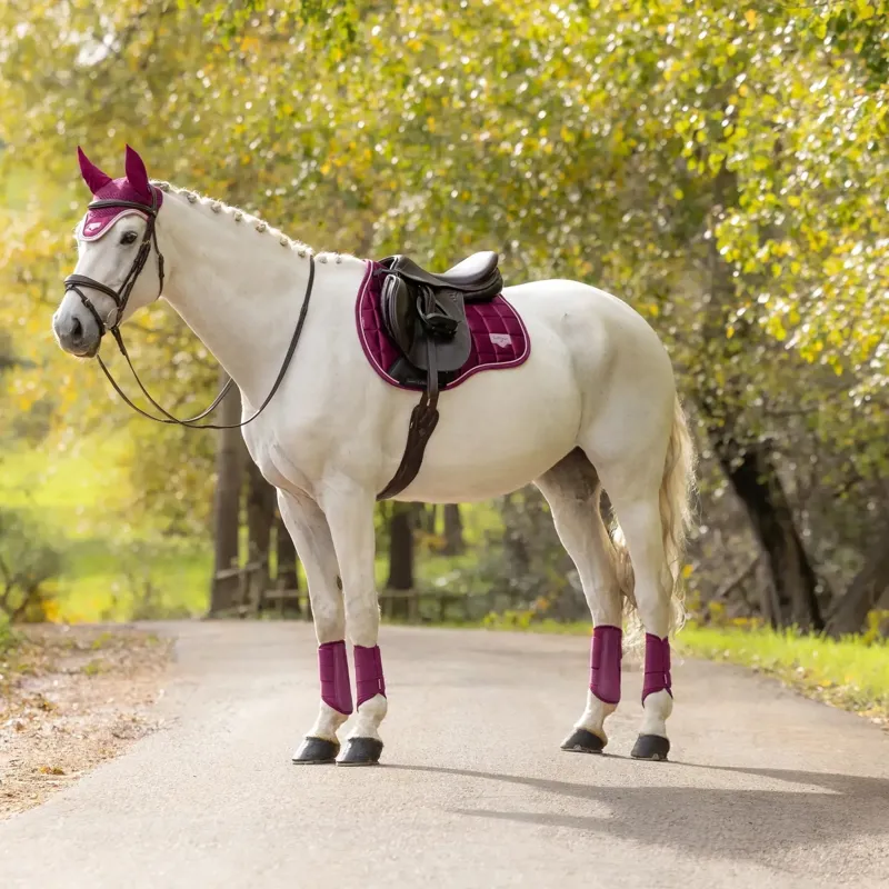 LeMieux Loire Classic GP Square Saddle Pad - Blackberry-4