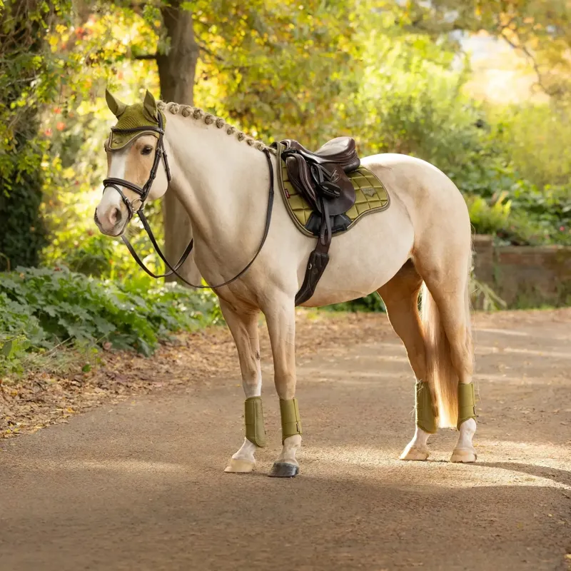 LeMieux Loire GP Square Saddle Pad - Gooseberry-1
