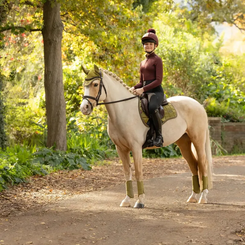 LeMieux Loire GP Square Saddle Pad - Gooseberry-3
