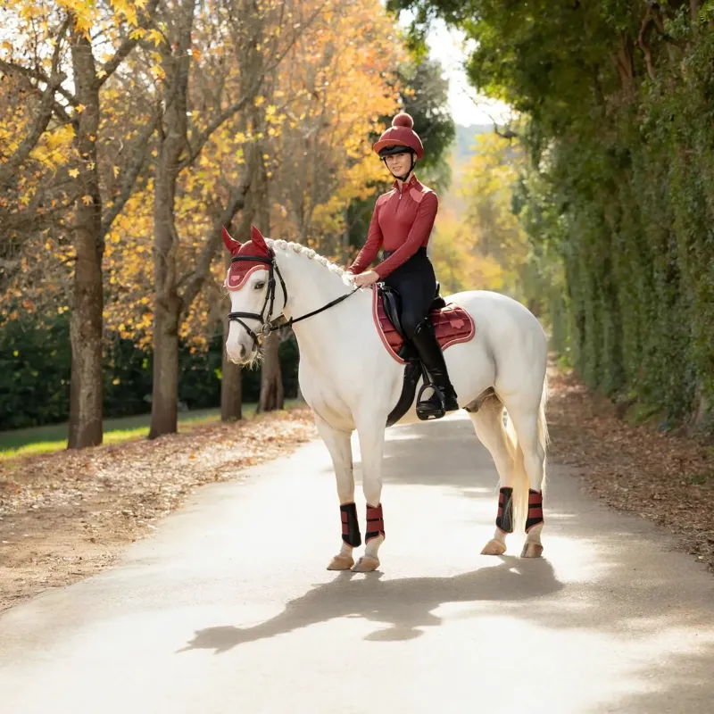 LeMieux Loire Classic GP Square Saddle Pad - Russet-2