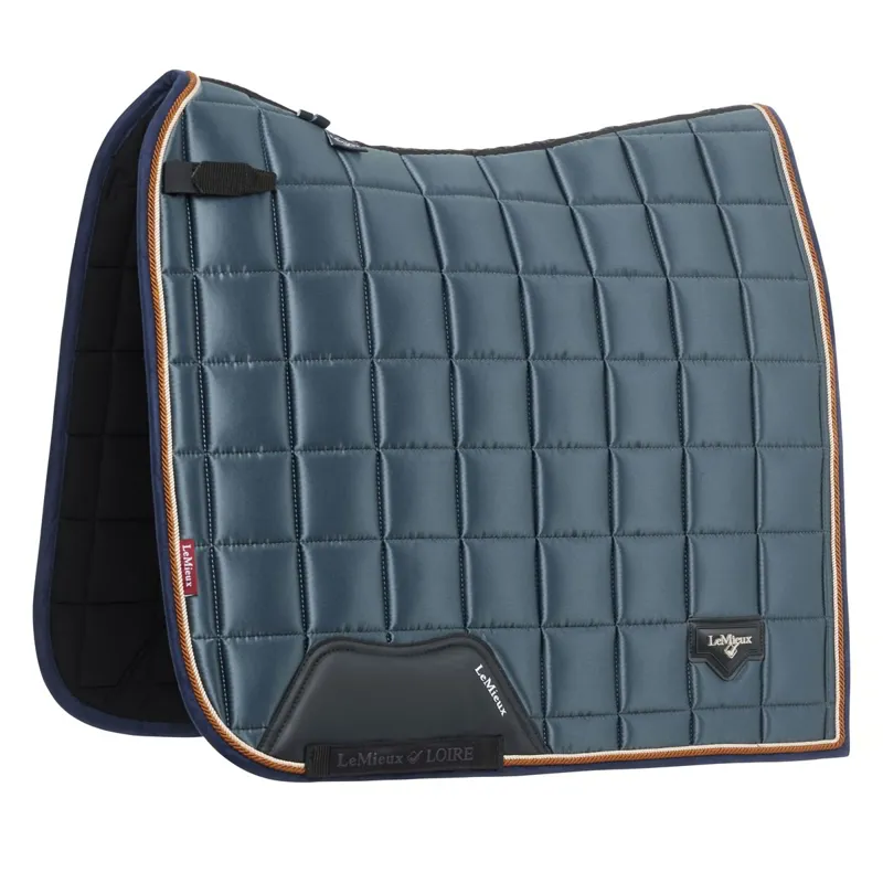 LeMieux Loire Classic Satin Dressage Saddle Pad - Petrol
