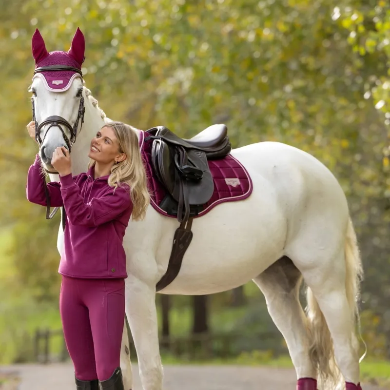 LeMieux Loire Classic GP Square Saddle Pad - Blackberry-1