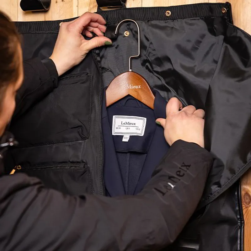 LeMieux Luxe Show Coat Duffel Bag - Black-2