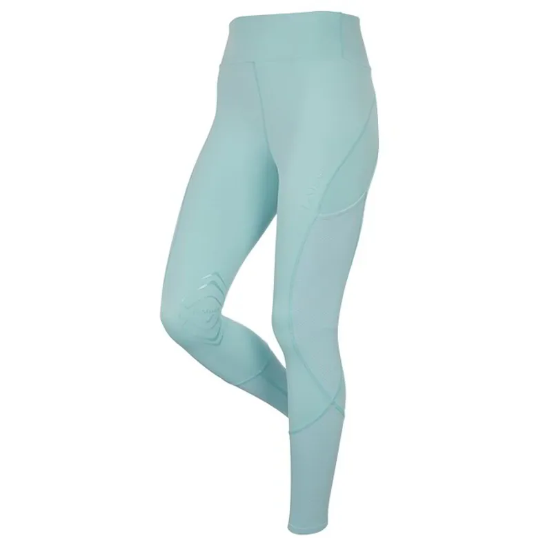LeMieux Lydia Mesh Knee Grip Womens Riding Tights - Aqua