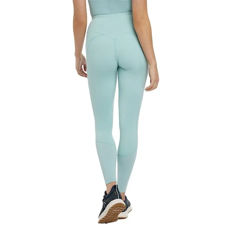 LeMieux Lydia Mesh Knee Grip Womens Riding Tights - Aqua-1