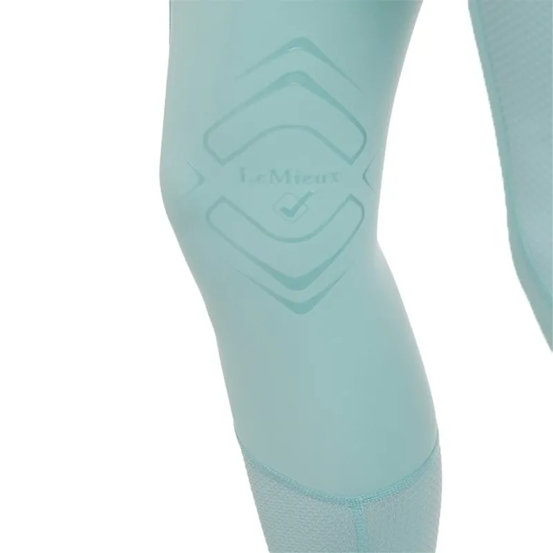 LeMieux Lydia Mesh Knee Grip Womens Riding Tights - Aqua-4