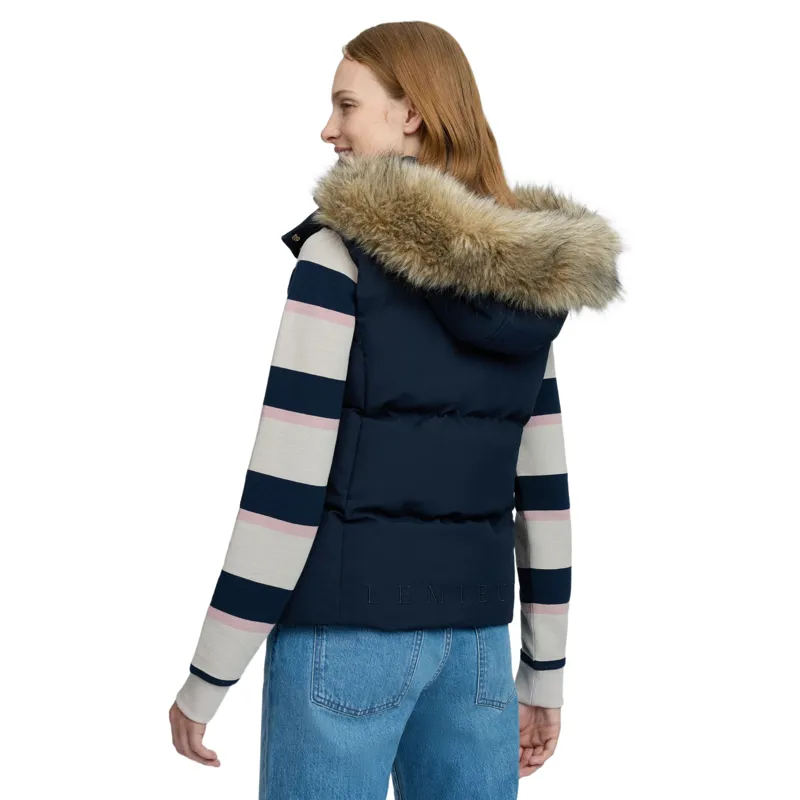LeMieux Margot Womens Hooded Vest - Navy-3