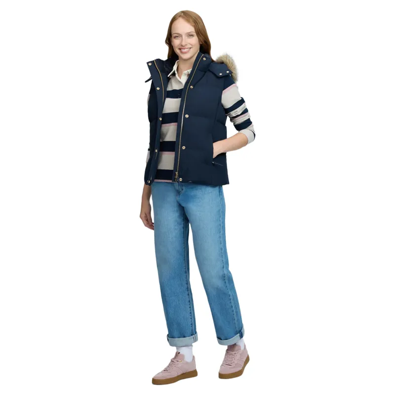 LeMieux Margot Womens Hooded Vest - Navy-2