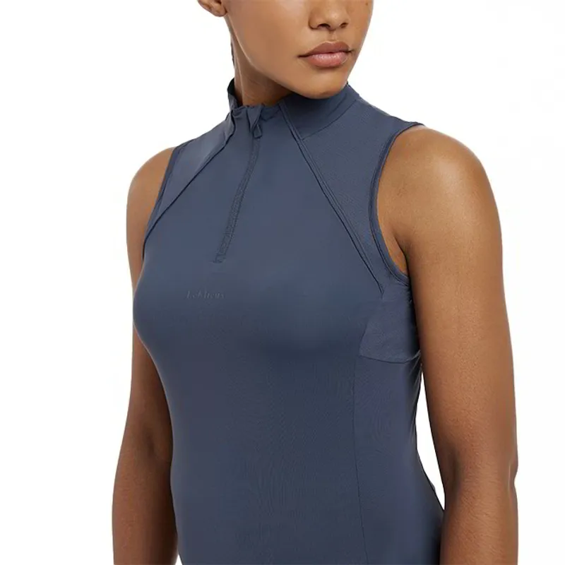 LeMieux Maria Mesh Womens Sleeveless Base Layer - Dusk Blue-4