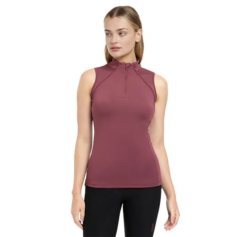 LeMieux Maria Mesh Women's Sleeveless Base Layer - Rosewood