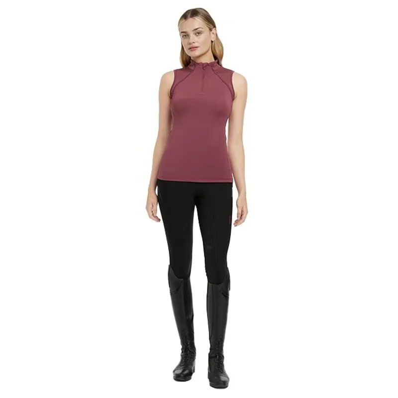 LeMieux Maria Mesh Women's Sleeveless Base Layer - Rosewood-3
