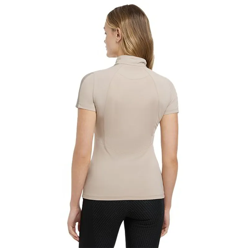 LeMieux Maria Mesh Women's Short Sleeve Base Layer - Almond-3