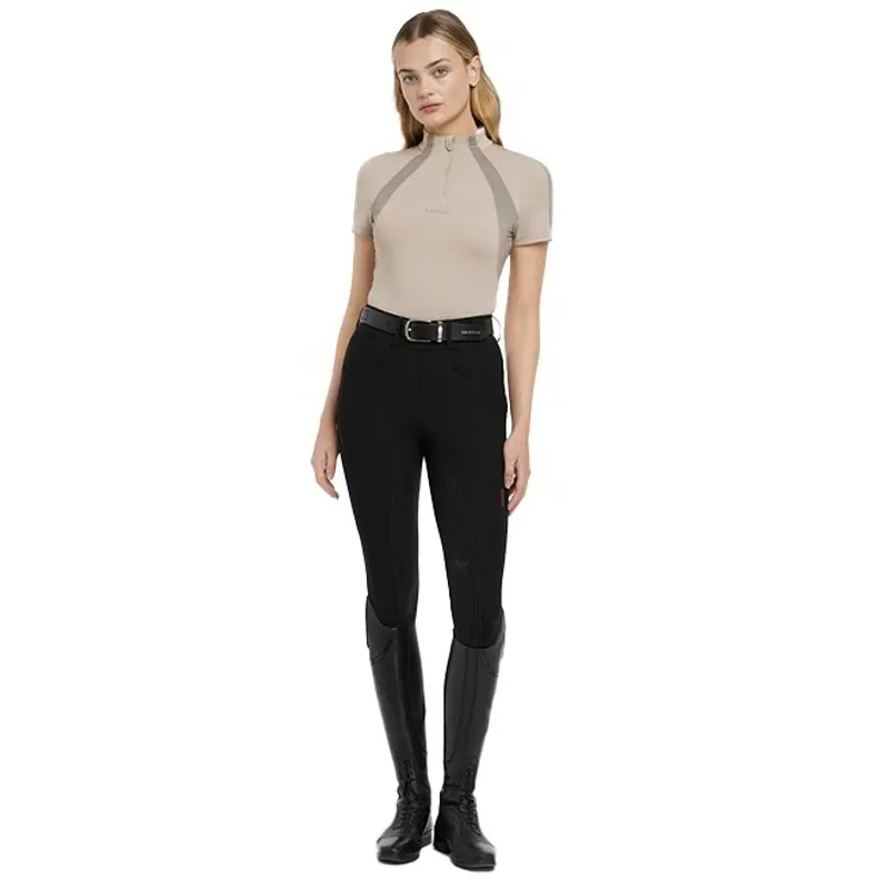 LeMieux Maria Mesh Women's Short Sleeve Base Layer - Almond-8