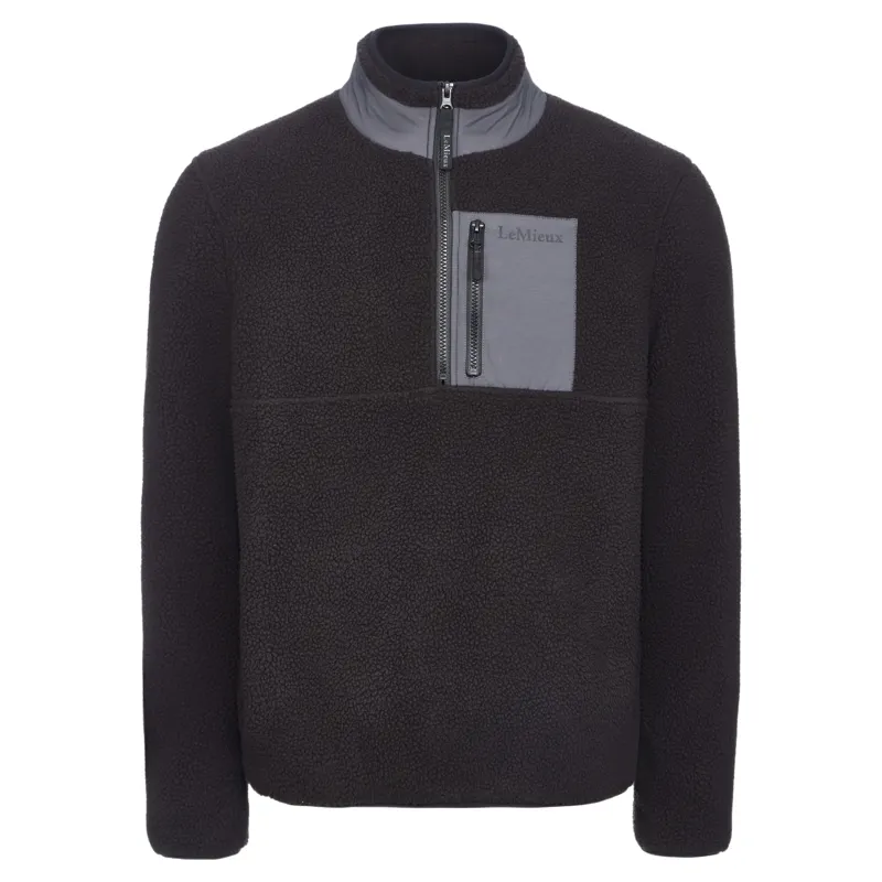 LeMieux Men's Borg Quarter Zip Fleece - Black-2