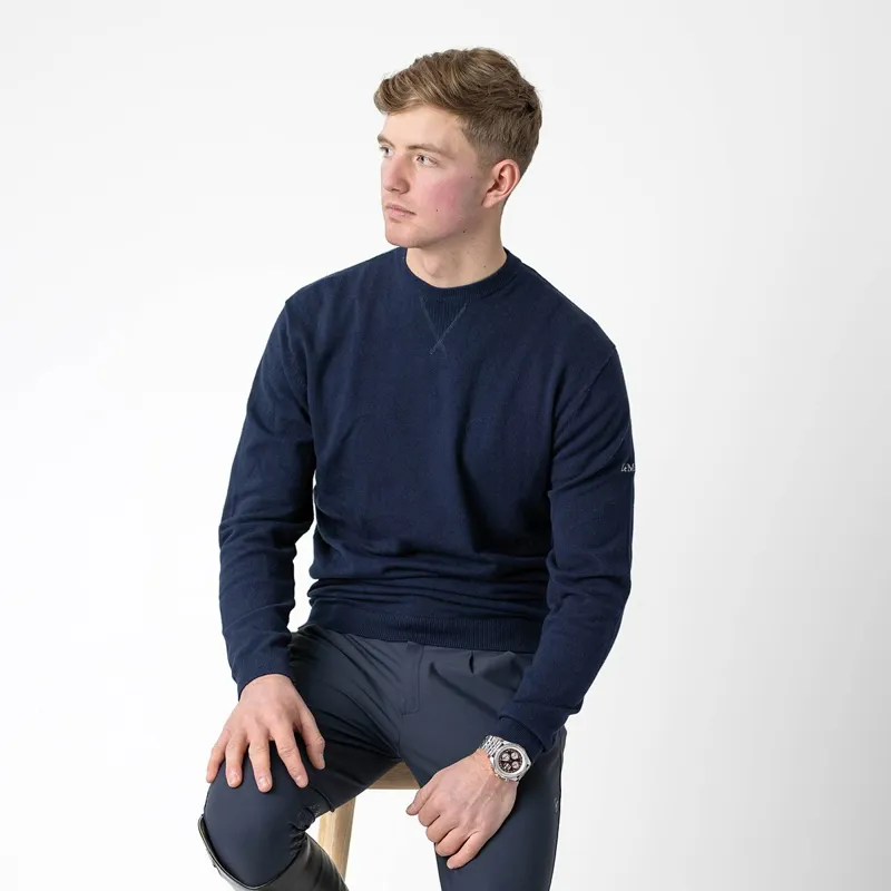 LeMieux Elite Crew Neck Men's Sweater - Navy-3