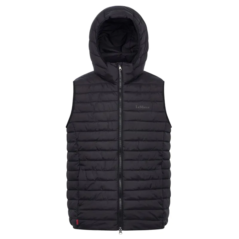 LeMieux Mens Hooded Puffer Vest - Black-1