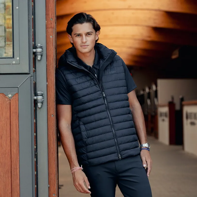 LeMieux Men's Hooded Puffer Vest - Navy-4