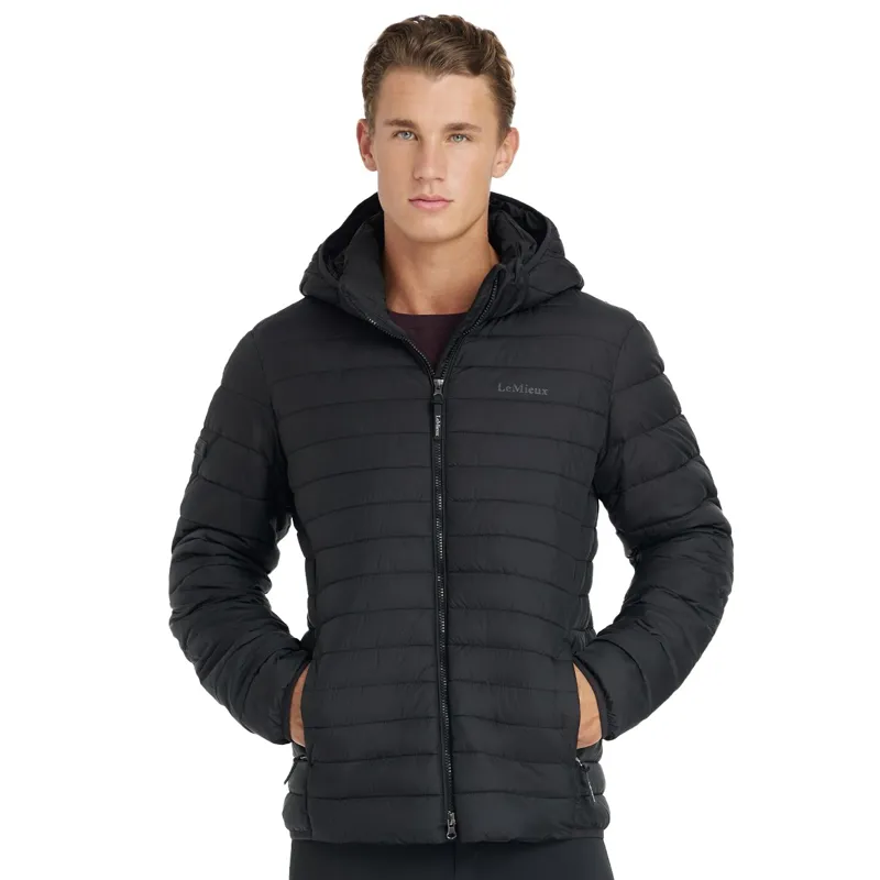 LeMieux Men's Hooded Puffer Jacket - Black-2
