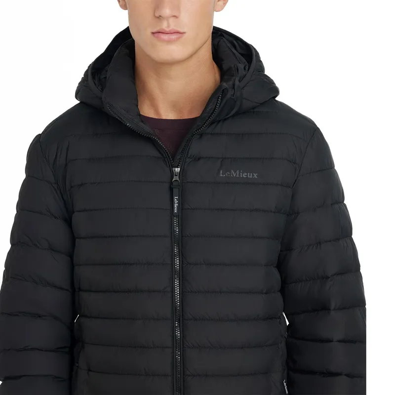 LeMieux Men's Hooded Puffer Jacket - Black-3