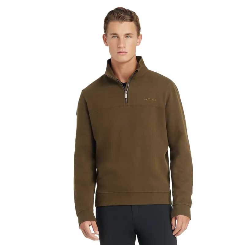 LeMieux Men's 1/4 Zip Neck Sweatshirt - Alpine