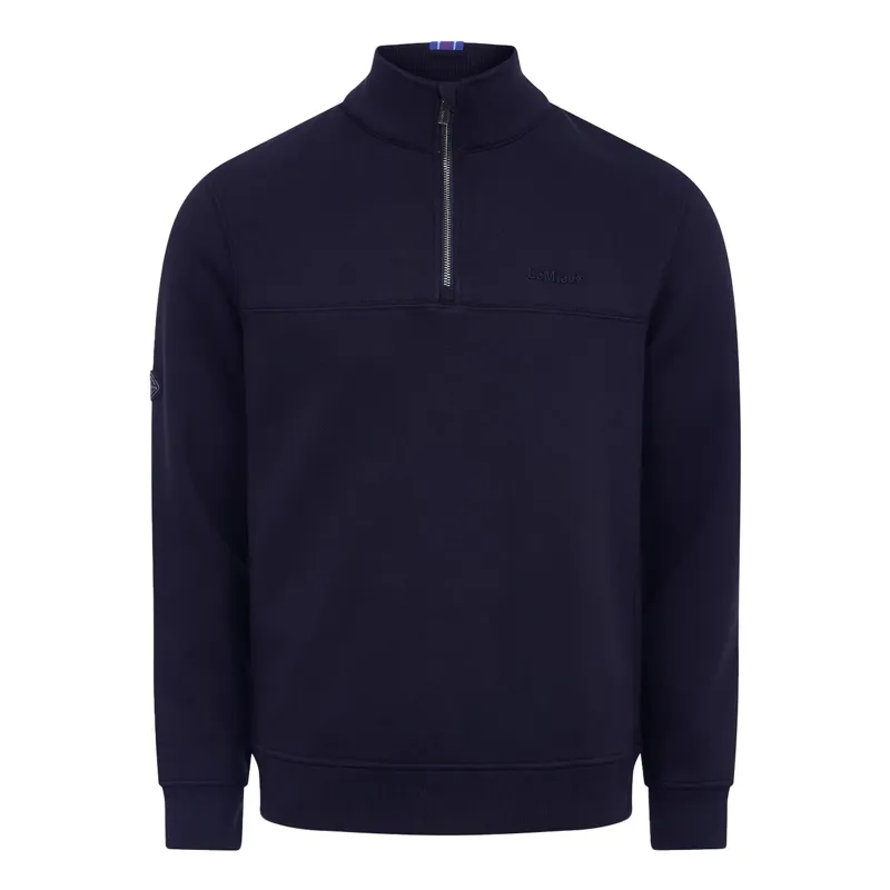 LeMieux Men's Quarter Zip Neck Sweatshirt - Navy-2