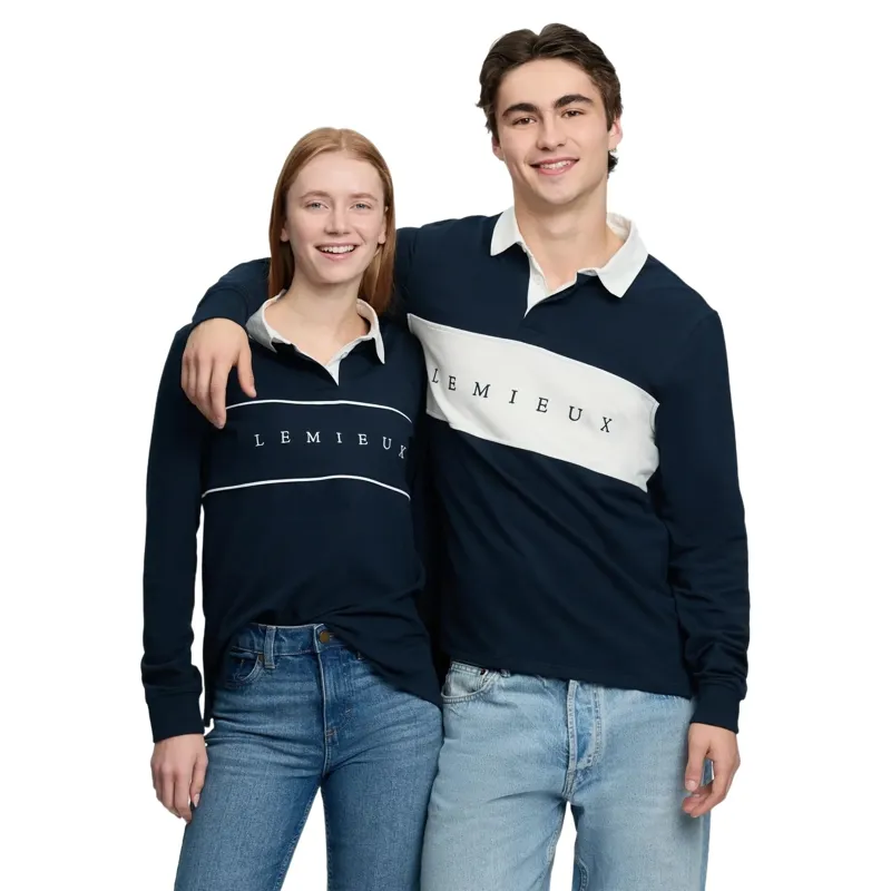 LeMieux Men's Rugby Shirt - Navy-6