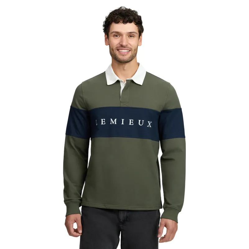 LeMieux Men's Rugby Shirt - Olive