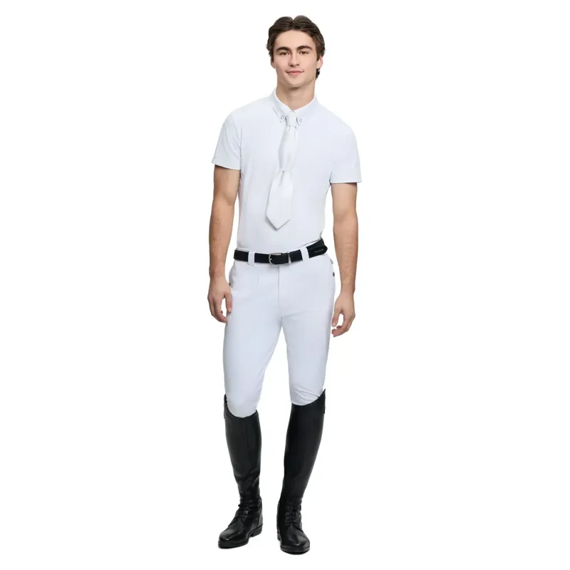 LeMieux Short Sleeve Men's Show Shirt - White-1
