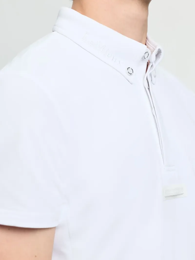 LeMieux Short Sleeve Men's Show Shirt - White-2