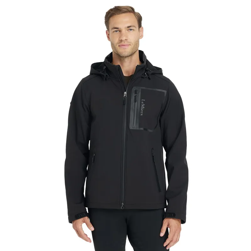 LeMieux Men's Water-Resistant Softshell Jacket - Black