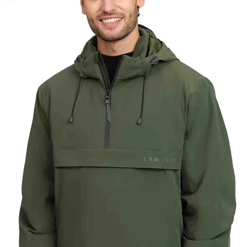 LeMieux Men's Waterproof Anorak - Olive-6