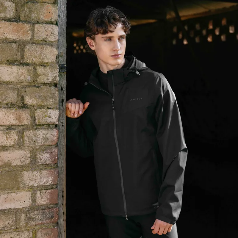 LeMieux Men's Lightweight Waterproof Jacket - Black-3