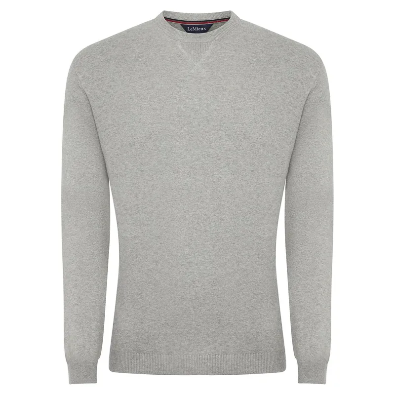 LeMieux Elite Crew Neck Mens Sweater - Grey