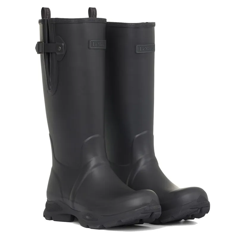 LeMieux Ultra Stride Mens Rubber Boots - Black