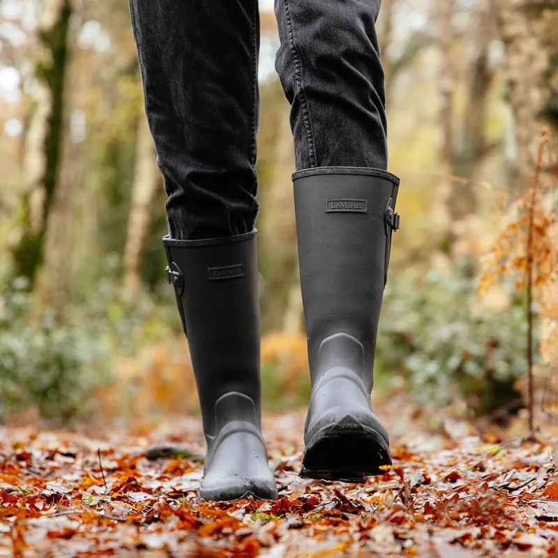 LeMieux Ultra Stride Mens Rubber Boots - Black-7