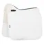 LeMieux Merino+ Half Lined Suede Dressage Saddle Pad - White/White