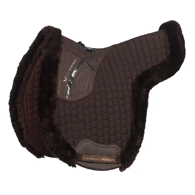 LeMieux Merino+ Hunter Saddle Pad - Brown/Brown