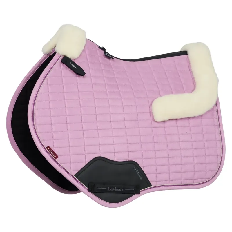 LeMieux Merino+ Suede Close Contact Saddle Pad - Fondant