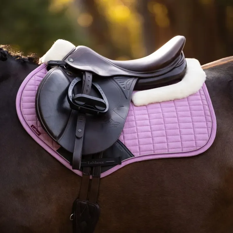 LeMieux Merino+ Suede Close Contact Saddle Pad - Fondant-2