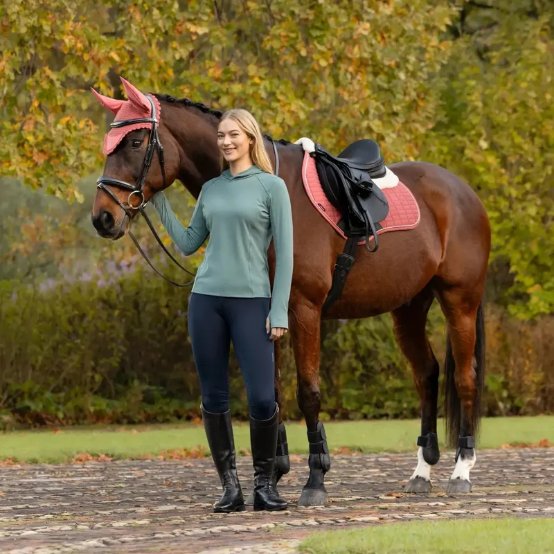 LeMieux Merino+ Suede Close Contact Saddle Pad - Spiced Earth Pre-Order-3