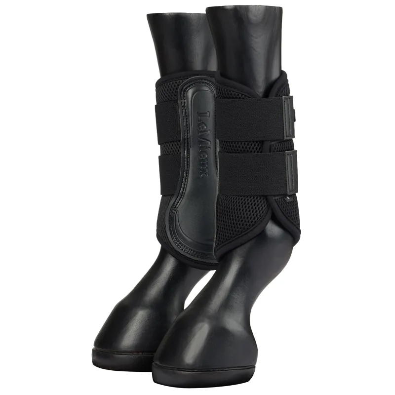 LeMieux Mesh Brushing Boots - Black-2