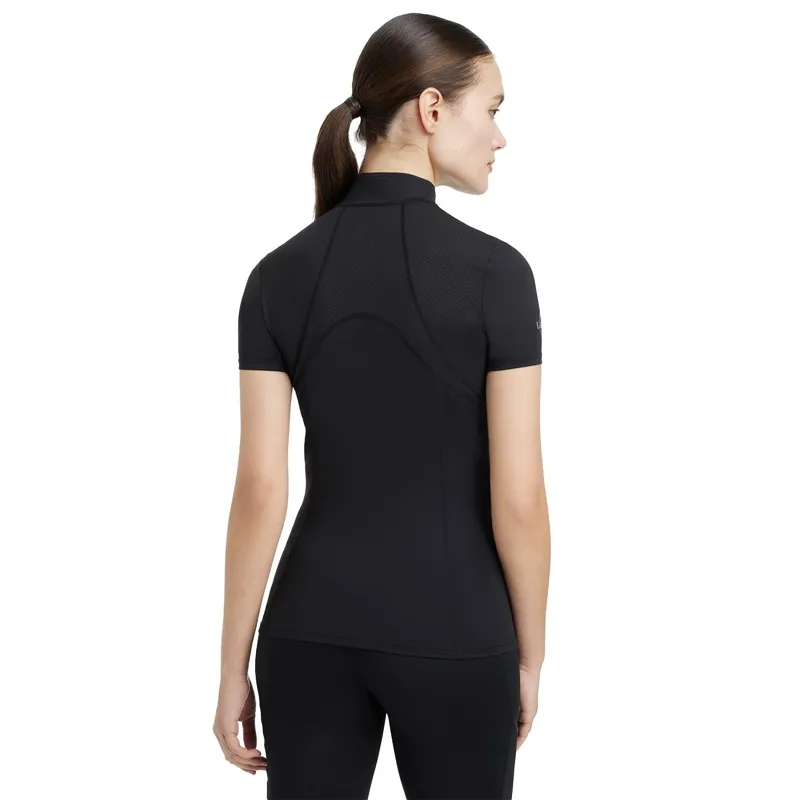 LeMieux Mia Mesh Womens Short Sleeve Base Layer - Black-1