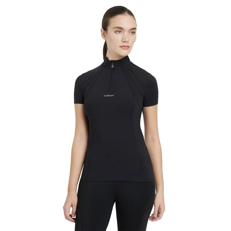 LeMieux Mia Mesh Womens Short Sleeve Base Layer - Black