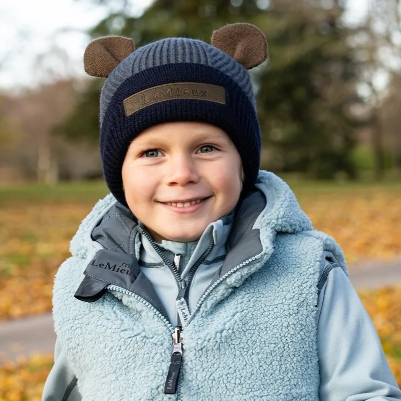 LeMieux Mini Bear Beanie - Petrol-1