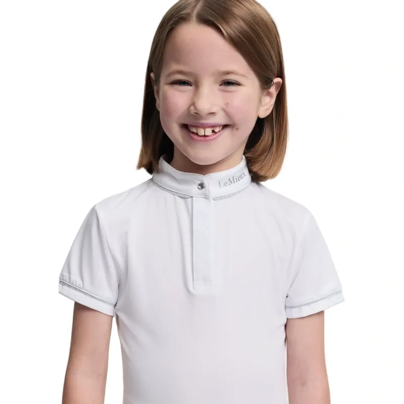 LeMieux Mini Bella Show Shirt - White-2