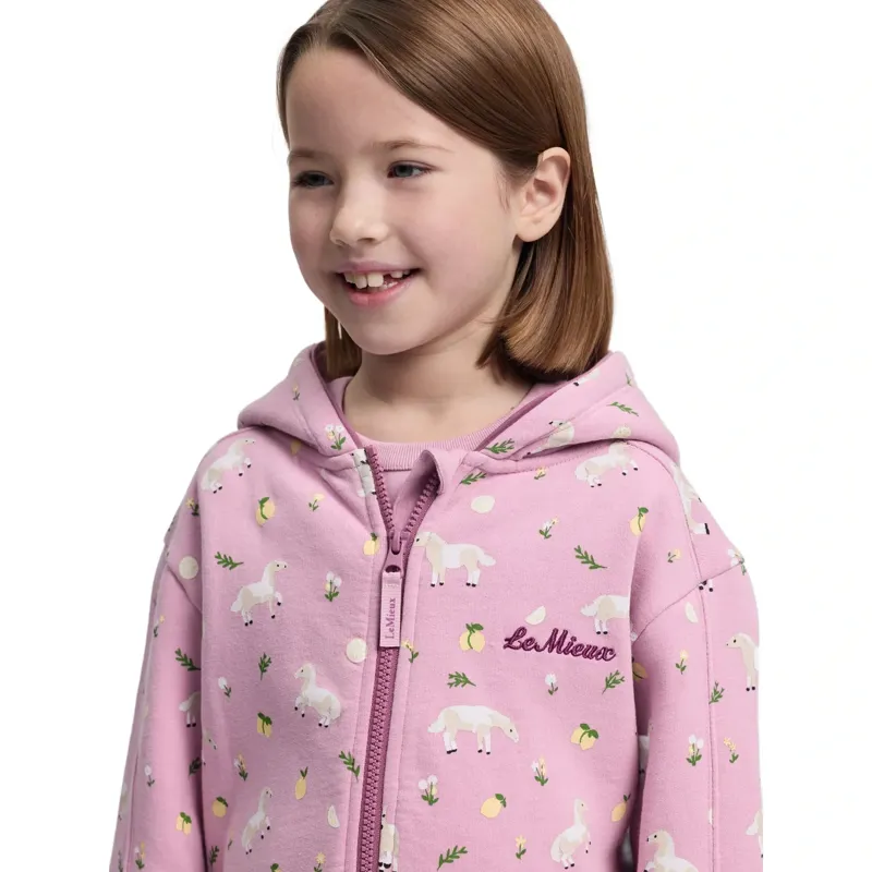 LeMieux Mini Charlie Zip Up Junior Hoodie - Fondant-6
