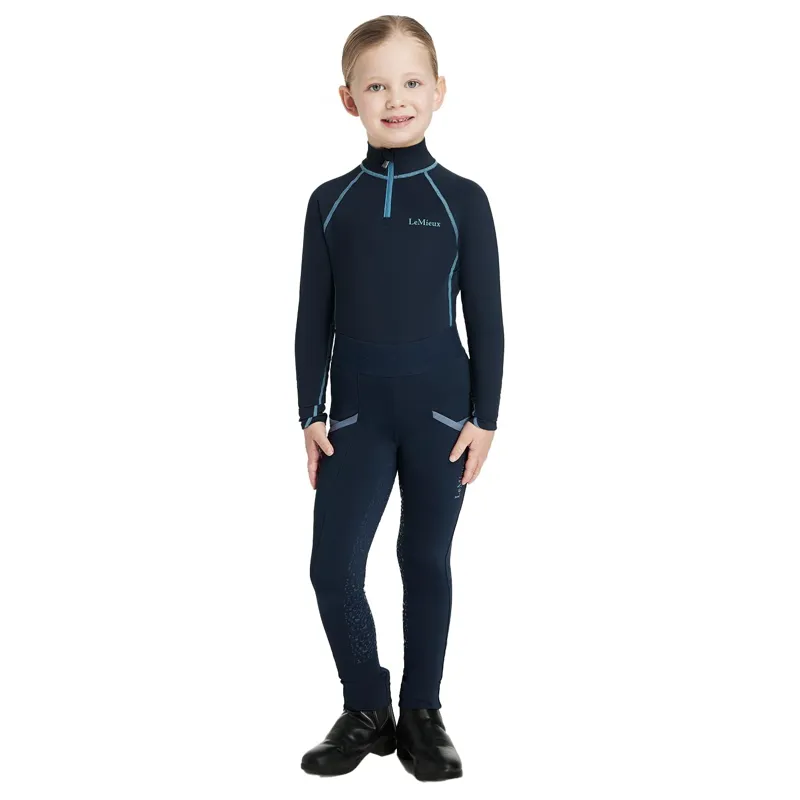 LeMieux Mini Classique Junior Base Layer - Navy-3