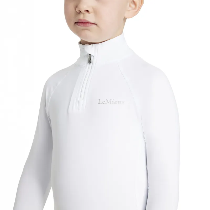 LeMieux Mini Classique Junior Base Layer - White-2
